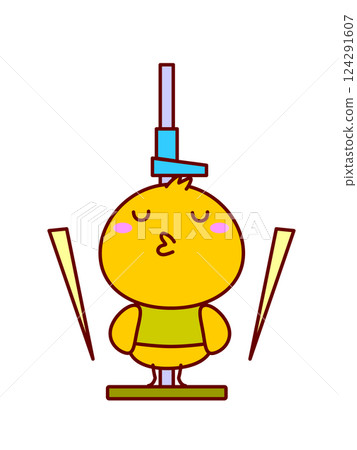 測量小雞的身高 測量小雞的身高 124291607