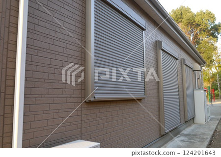 Storm shutters have been replaced with shutters, making things smarter and also effective as a crime prevention measure. 124291643