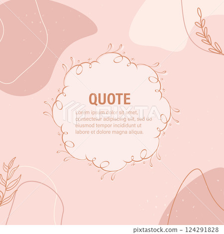 Floral frame in sketch style on white background. Floral sketch. Vintage frame logo. Hand drawn. Line icon. Line art. Vector design. 124291828