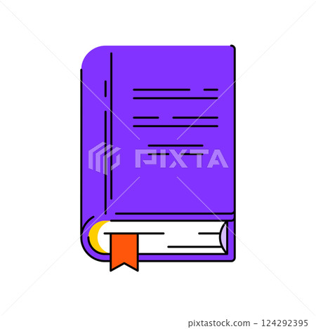 Illustrations of book. Image for education and school. 124292395