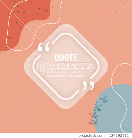 Quote abstract background. Social media design concept. Vector concept. Cream color. Abstract minimal design. Frame template. Circle triangle. Quote abstract background. Social media design concept. Vector concept. Cream color. Abstract minimal design. Frame template. Circle triangle. 124292911