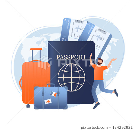 Ilustration of time to travel for landing page. 3d website template. Isometric vector illustration. Travel concept. Ilustration of time to travel for landing page. 3d website template. Isometric vector illustration. Travel concept. 124292921