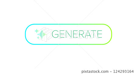 AI generated gradient neon button for artificial intelligence generate app vector design. Artificial intelligence generate button for web application and AI generation online tool UI AI generated gradient neon button for artificial intelligence generate app vector design. Artificial intelligence generate button for web application and AI generation online tool UI 124293164