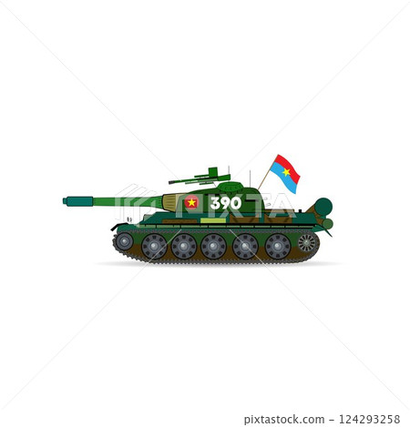 Tank number 390 of Saigon on April 30, 1975 124293258