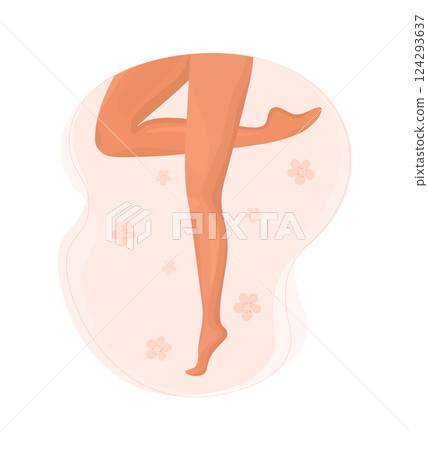 3d vector illustration. Silhouette woman legs, great design for any purposes. Vector background. Elegant design 3d vector illustration. Silhouette woman legs, great design for any purposes. Vector background. Elegant design 124293637