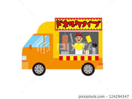 Kitchen car illustration 05 Kitchen car illustration 05 124294347
