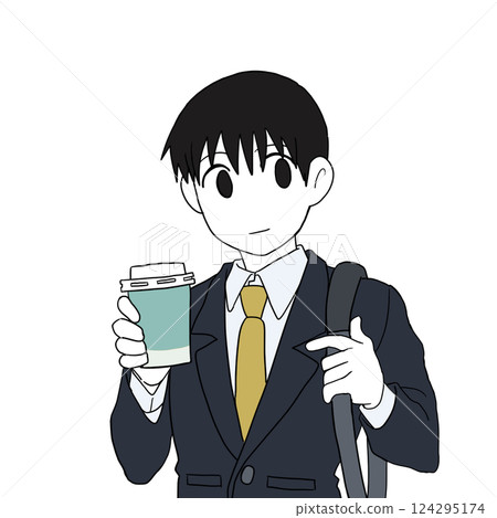 A man in a suit taking out a drink A man in a suit taking out a drink 124295174