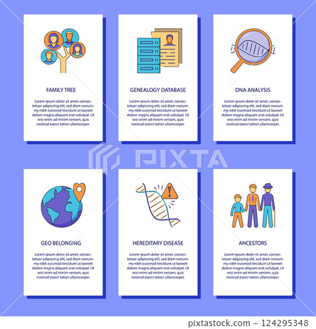 Family history and inheritance banner template 124295348