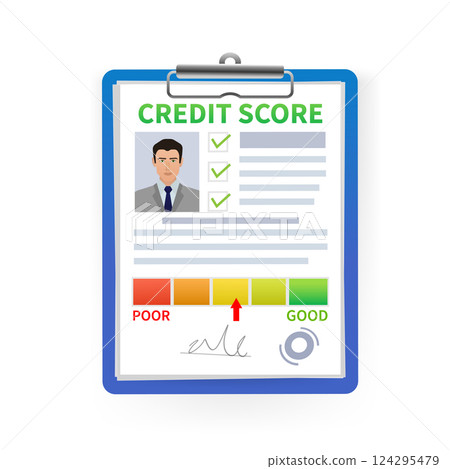 Credit report. Business card. Online concept. Financial chart. Online concept. Credit report. Business card. Online concept. Financial chart. Online concept. 124295479