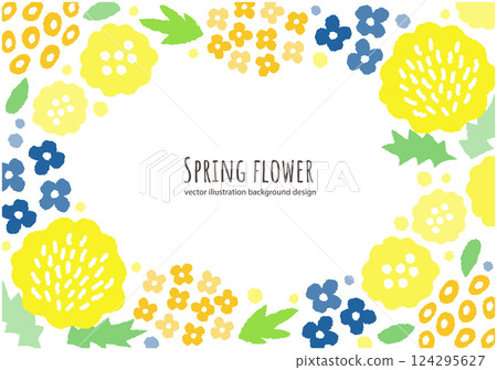 Spring flower vector illustration background Spring flower vector illustration background 124295627