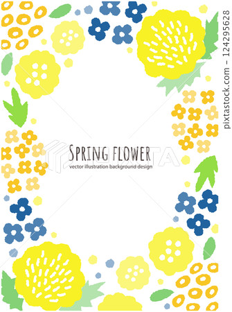 Spring flower vector illustration background 124295628