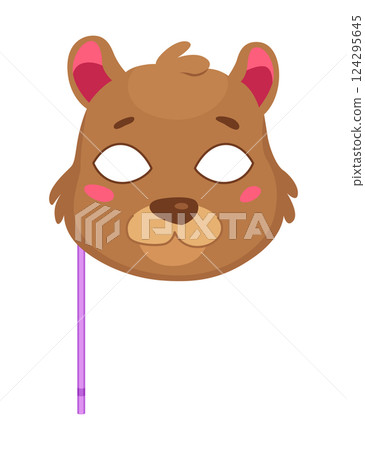 Adorable and Cute Bear Mask Perfect for Joyful Fun Events, Festive Gatherings, and Parties Adorable and Cute Bear Mask Perfect for Joyful Fun Events, Festive Gatherings, and Parties 124295645