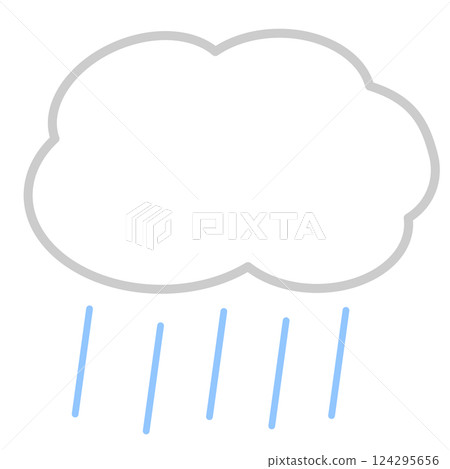 Clouds and rain (no lines) Clouds and rain (no lines) 124295656