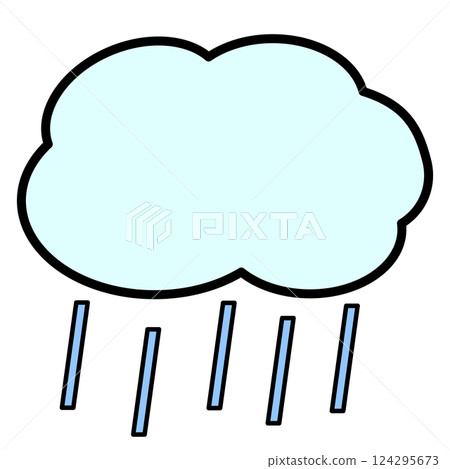 Clouds and rain (with lines) Clouds and rain (with lines) 124295673