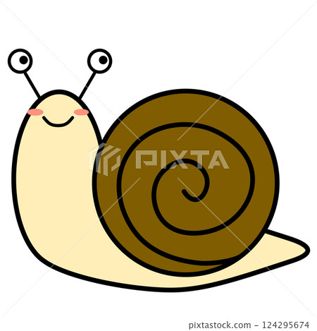Cute snail (with lines) Cute snail (with lines) 124295674