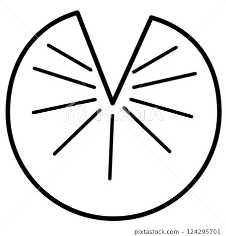 荷葉單色圖示(白色) 荷葉單色圖示(白色) 124295701