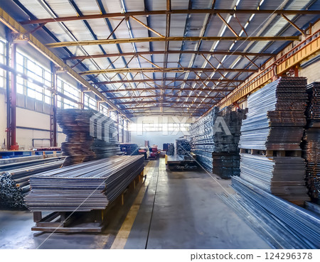 煉鐵廠圖片素材：鐵板 124296378