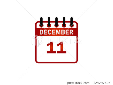 December 11 Calendar Icon December 11 Calendar Icon 124297696
