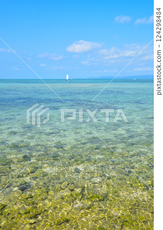 Okinawa Prefecture Taketomijima Kaiji Beach Okinawa Prefecture Taketomijima Kaiji Beach 124298484