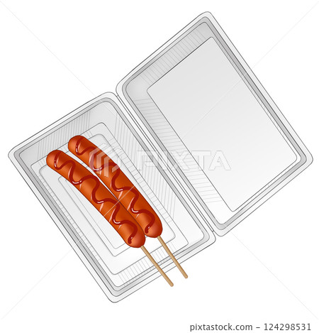 食品包裝中的法蘭克福番茄醬 食品包裝中的法蘭克福番茄醬 124298531