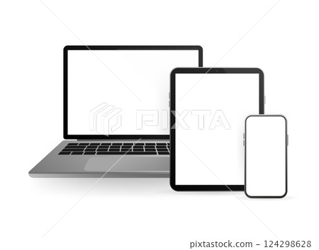 Mock up for web design. Smartphone blank, white, transparent screen design mock up. Blank screen isolated. Vector icon. Mock up for web design. Smartphone blank, white, transparent screen design mock up. Blank screen isolated. Vector icon. 124298628