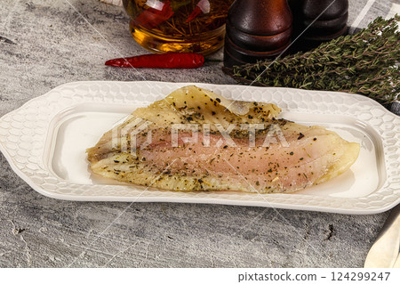 Baked tilapia fish with spices Baked tilapia fish with spices 124299247
