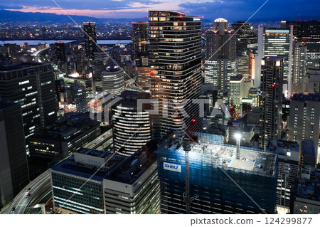 Twilight scene of Umeda area seen from Conrad Osaka 124299877