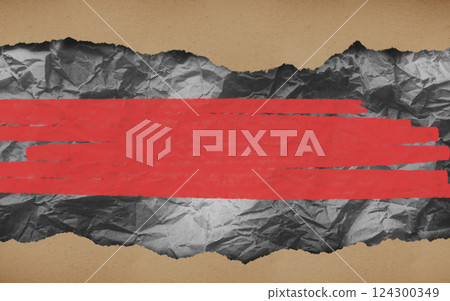 Paper art collage, banner, background Paper art collage, banner, background 124300349