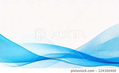 白色背景和藍色波浪的抽象圖像 124300400