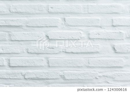 Brick wall painted white color, Abstract background. Brick wall painted white color, Abstract background. 124300616