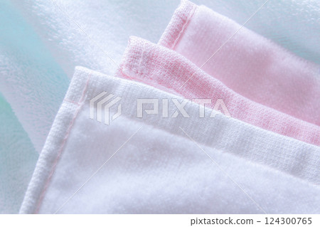 Close-up of terry cloth 124300765