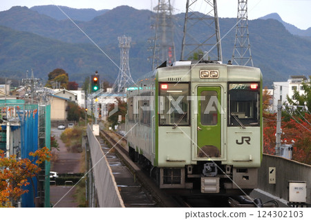 Koumi Line Kiha 110 series (Kobuchizawa⇔Komoro) 124302103