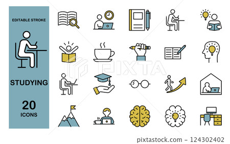 研究相關圖示設定顏色 研究相關圖示設定顏色 124302402