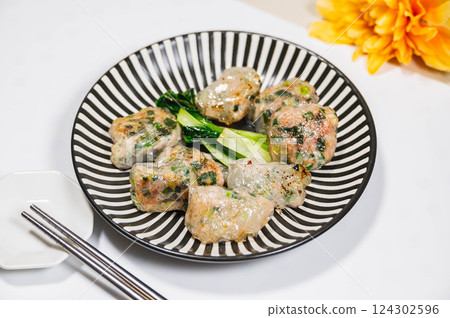 Chewy dumplings made with rice paper Chewy dumplings made with rice paper 124302596