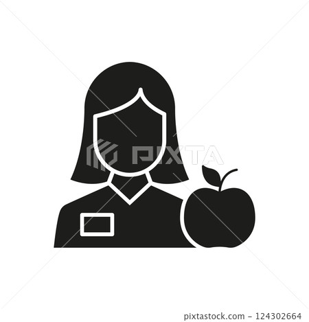 Nutrition Expert with Apple Solid Icon. Dietitian Symbol with Fruit. Dietitian Consultation, Healthy Eating Guidance, and Wellness Expert Silhouette Icon. Isolated Vector Illustration Nutrition Expert with Apple Solid Icon. Dietitian Symbol with Fruit. Dietitian Consultation, Healthy Eating Guidance, and Wellness Expert Silhouette Icon. Isolated Vector Illustration 124302664
