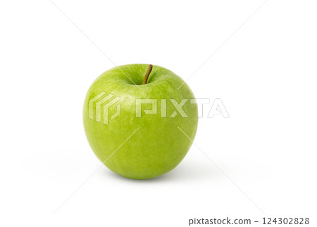 Green fresh Apple Isolated with Clipping Path. 124302828