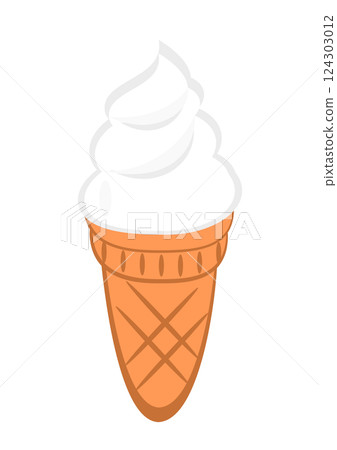 Vanilla flavored soft serve 124303012