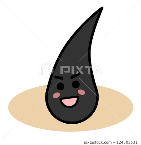 Illustration of healthy black hair with activated hair roots Illustration of healthy black hair with activated hair roots 124303531
