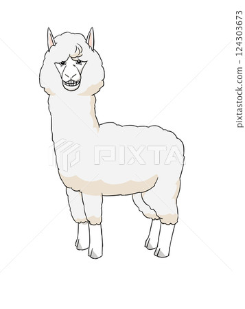 羊駝咧嘴笑 124303673