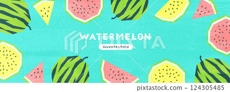 粗糙觸感西瓜背景圖_2 124305485