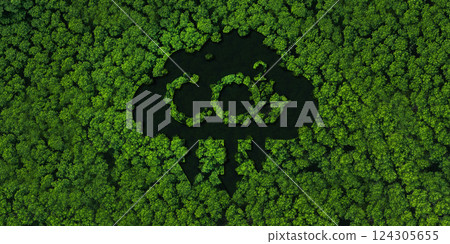 CO2 reducing icon,Aerial view with carbon dioxide reduction environment and nature CO2 reducing icon,Aerial view with carbon dioxide reduction environment and nature 124305655