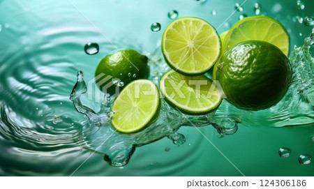 Delicious image of fresh lime 124306186