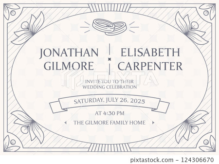 Wedding celebration invitation card design Wedding celebration invitation card design 124306670