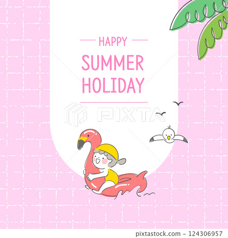 Banner Design for Summer Holiday 124306957