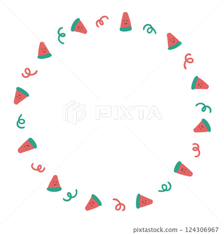 Watermelon frame design 124306967