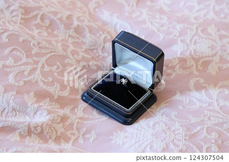 Engagement Ring Platinum Diamond Ring 124307504