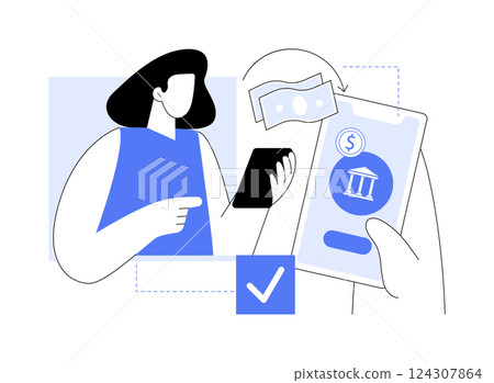 Personal finance isolated cartoon vector illustrations. 124307864