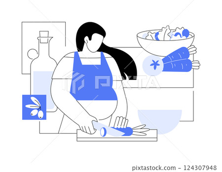 Special diet isolated cartoon vector illustrations. 124307948