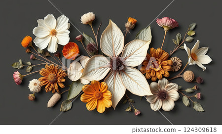 Floral composition. Beautiful flowers close up. Floral composition. Beautiful flowers close up. 124309618