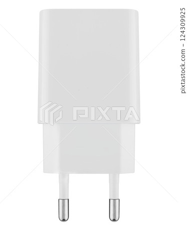 Stylish power adapter in a minimalistic design 124309925